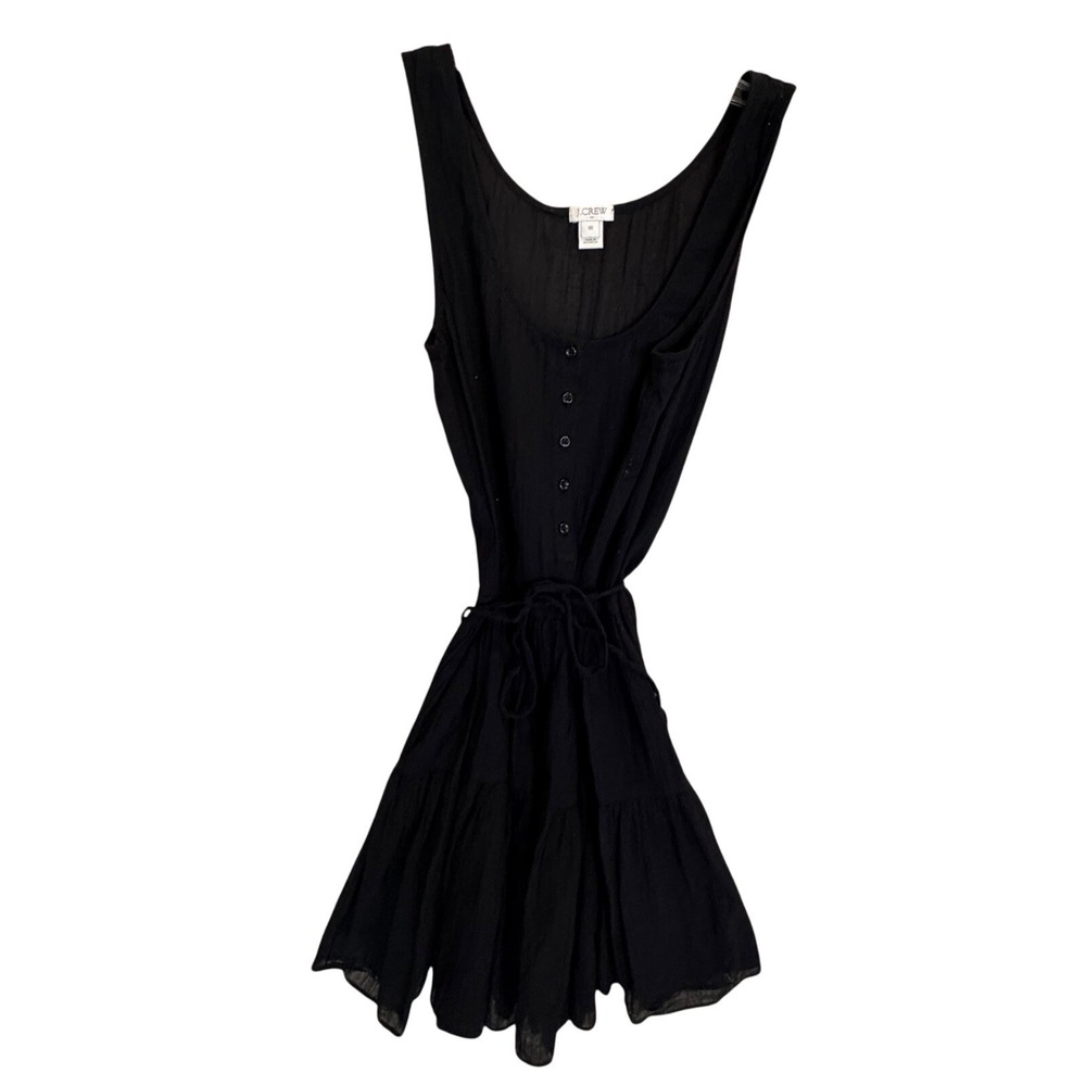 J Crew Black Henley Tank Dress Women Size‎ XS Excellent Condition Casual